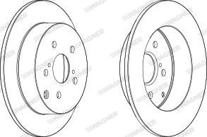 Wagner WGR1419-1 - Bremžu diski www.autospares.lv