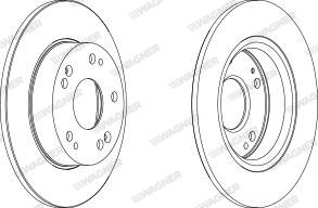 Wagner WGR1558-1 - Bremžu diski www.autospares.lv