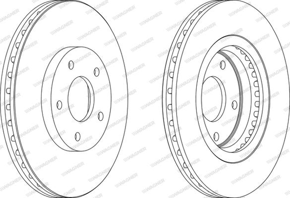 Wagner WGR1589-1 - Bremžu diski www.autospares.lv