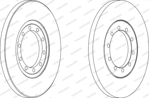 Wagner WGR1537-1 - Brake Disc www.autospares.lv