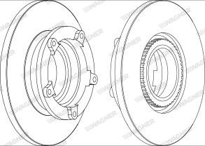 Wagner WGR1573-1 - Brake Disc www.autospares.lv