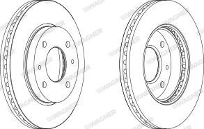 Wagner WGR1577-1 - Bremžu diski www.autospares.lv