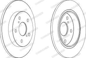 Wagner WGR1645-1 - Bremžu diski www.autospares.lv