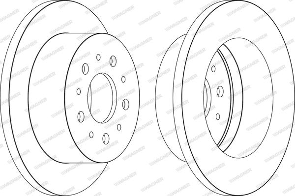 Wagner WGR1653-1 - Bremžu diski www.autospares.lv