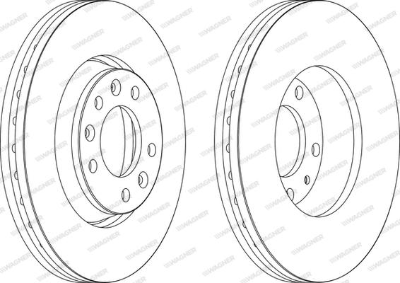 Wagner WGR1601-1 - Bremžu diski www.autospares.lv