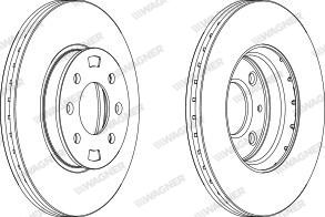 Wagner WGR1603-1 - Bremžu diski www.autospares.lv