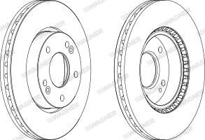 Wagner WGR1619-1 - Bremžu diski www.autospares.lv