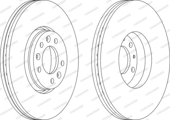 Wagner WGR1615-1 - Bremžu diski www.autospares.lv