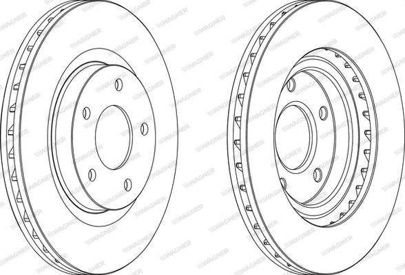 Wagner WGR1624-1 - Bremžu diski www.autospares.lv