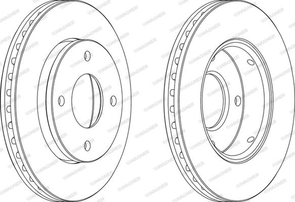 Wagner WGR1621-1 - Bremžu diski www.autospares.lv