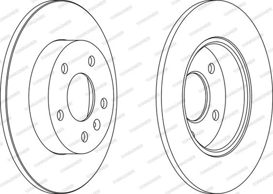 Wagner WGR1044-1 - Bremžu diski www.autospares.lv