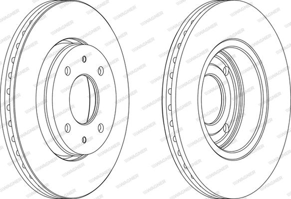 Wagner WGR1068-1 - Bremžu diski www.autospares.lv