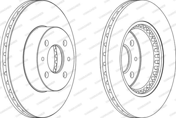 Wagner WGR1006-1 - Bremžu diski www.autospares.lv