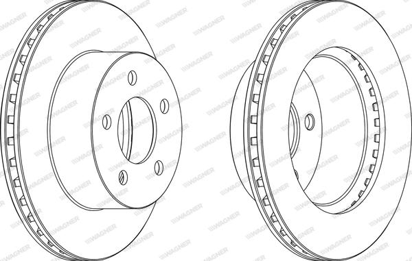 Wagner WGR1027-1 - Bremžu diski www.autospares.lv