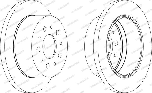 Wagner WGR1144-1 - Bremžu diski autospares.lv