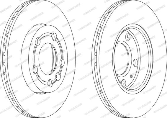 Wagner WGR1164-1 - Bremžu diski www.autospares.lv