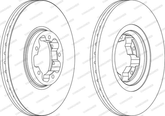 Wagner WGR1113-1 - Bremžu diski www.autospares.lv