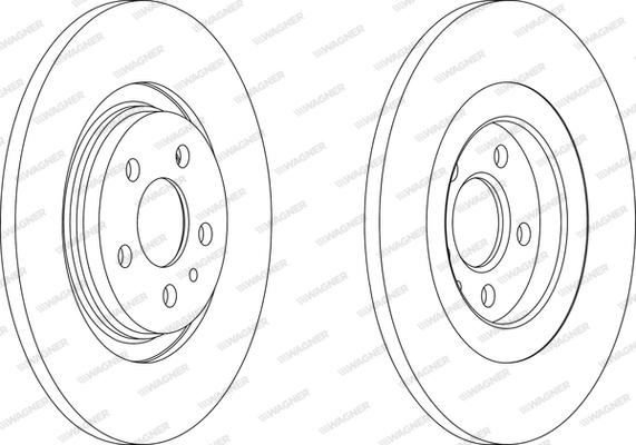 Wagner WGR1181-1 - Bremžu diski www.autospares.lv