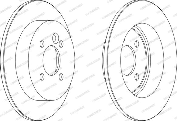 Wagner WGR1128-1 - Bremžu diski www.autospares.lv