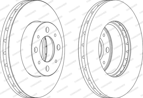 Wagner WGR1179-1 - Bremžu diski www.autospares.lv