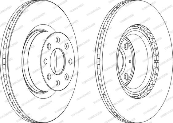 Wagner WGR1298-1 - Bremžu diski www.autospares.lv