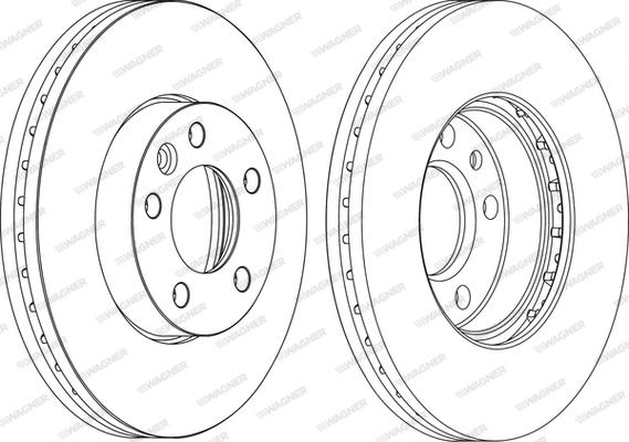 Wagner WGR1253-1 - Bremžu diski www.autospares.lv