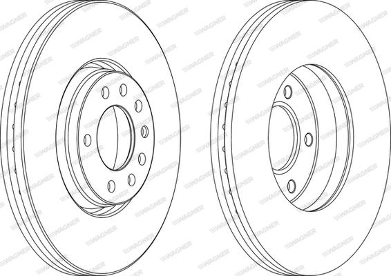 Wagner WGR1261-1 - Bremžu diski www.autospares.lv