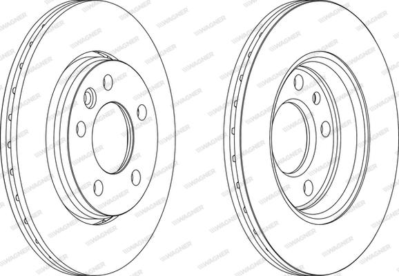 Wagner WGR1286-1 - Bremžu diski www.autospares.lv