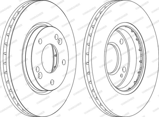 Wagner WGR1239-1 - Bremžu diski www.autospares.lv