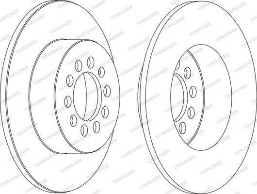 Wagner WGR1224-1 - Brake Disc www.autospares.lv