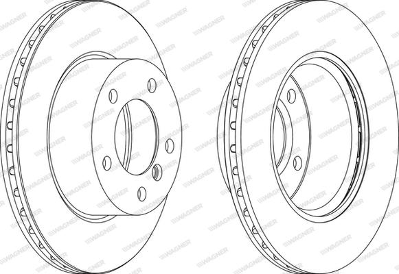 Wagner WGR1228-1 - Bremžu diski www.autospares.lv