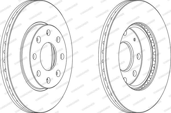 Wagner WGR1279-1 - Bremžu diski www.autospares.lv