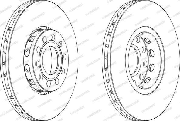 Wagner WGR1706-1 - Bremžu diski www.autospares.lv