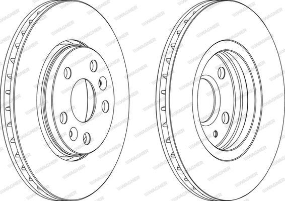 Wagner WGR1733-1 - Bremžu diski www.autospares.lv