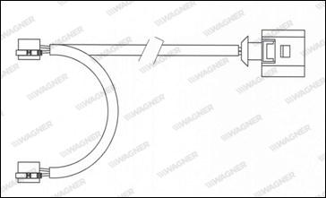 Wagner WWI340 - Сигнализатор, износ тормозных колодок www.autospares.lv