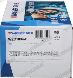 Wagner WZD1894-D - Bremžu uzliku kompl., Disku bremzes www.autospares.lv