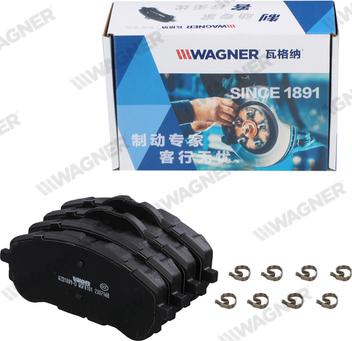 Wagner WZD1889-D - Bremžu uzliku kompl., Disku bremzes www.autospares.lv