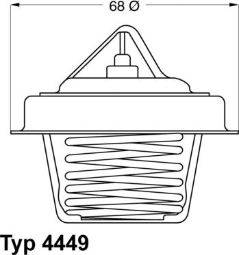 WAHLER 4449.84D - Termostats, Dzesēšanas šķidrums www.autospares.lv