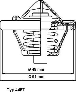 WAHLER 4457.82D - Termostats, Dzesēšanas šķidrums autospares.lv