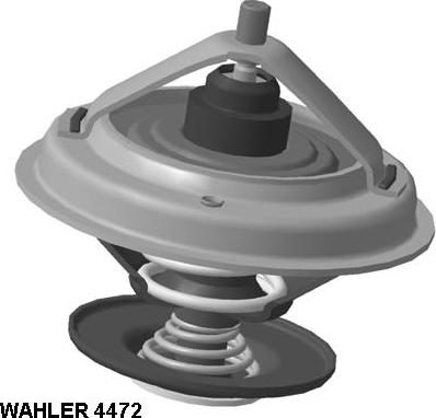 WAHLER 4472.83D - Термостат охлаждающей жидкости / корпус www.autospares.lv