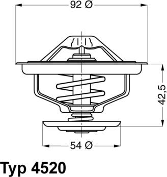 WAHLER 4520.80D - Termostats, Dzesēšanas šķidrums www.autospares.lv