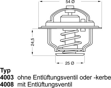 WAHLER 4008.74D - Coolant thermostat / housing www.autospares.lv