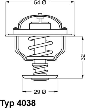 WAHLER 403881D - Термостат охлаждающей жидкости / корпус www.autospares.lv