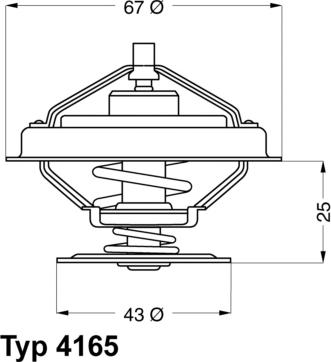 WAHLER 416579D - Coolant thermostat / housing www.autospares.lv