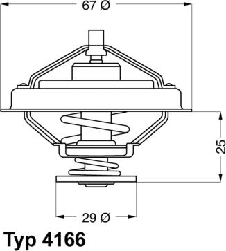 WAHLER 416679D - Coolant thermostat / housing www.autospares.lv