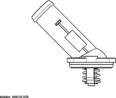 WAHLER 410536.92D - Termostats, Dzesēšanas šķidrums www.autospares.lv