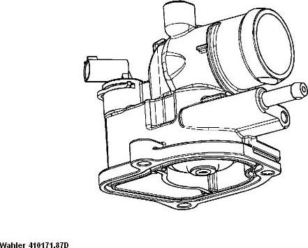 WAHLER 410171.87D - Coolant thermostat / housing www.autospares.lv