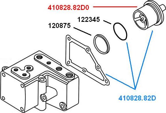 WAHLER 410828.82D - Termostats, Dzesēšanas šķidrums www.autospares.lv