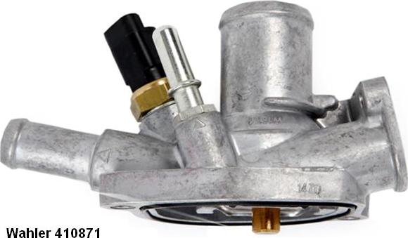 WAHLER 410871.80D - Termostats, Dzesēšanas šķidrums www.autospares.lv