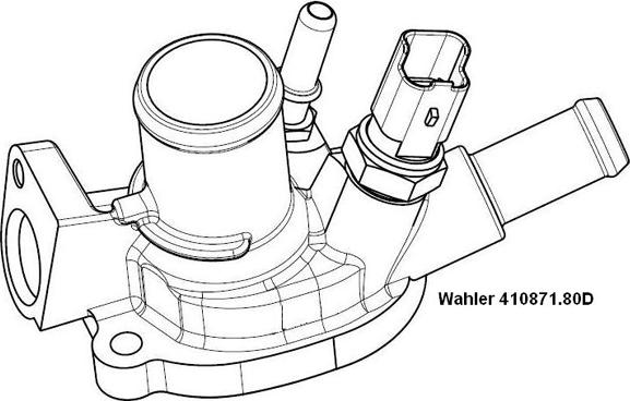 WAHLER 410871.80D - Termostats, Dzesēšanas šķidrums www.autospares.lv